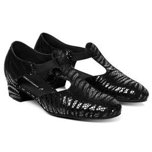 Dance Naturals Dance Shoe, made in Italy, leather